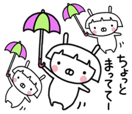 Bobbed rabbit sticker #11090311