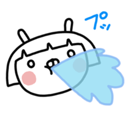 Bobbed rabbit sticker #11090315