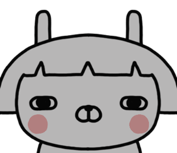 Bobbed rabbit sticker #11090318