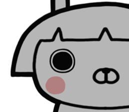 Bobbed rabbit sticker #11090319