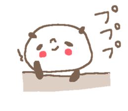 Kind cute panda stickers! sticker #11090349