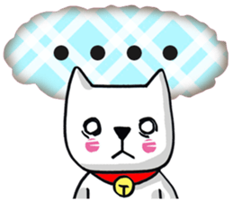 Daily life of the white cat bell3. sticker #11090631