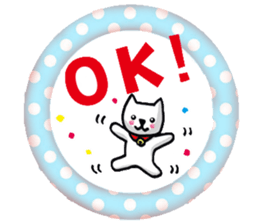 Daily life of the white cat bell3. sticker #11090636