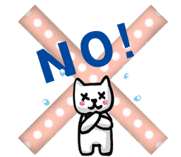 Daily life of the white cat bell3. sticker #11090637