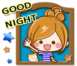 Leisurely a girlfriend  14 Healed casual sticker #11090643