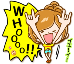 Leisurely a girlfriend  14 Healed casual sticker #11090654