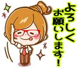 Leisurely a girlfriend  14 Healed casual sticker #11090664