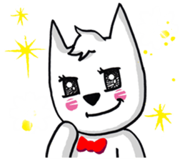 Daily life of the white cat bell2. sticker #11091529