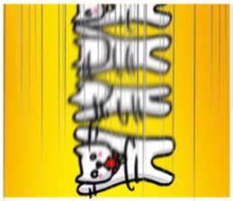 Daily life of the white cat bell2. sticker #11091557