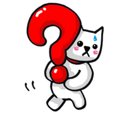 Daily life of the white cat bell2. sticker #11091558