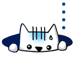 Daily life of the white cat bell. sticker #11091938