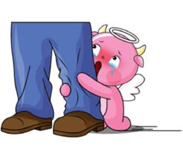 An Angel Calf's Story, ver. 5 sticker #11092009