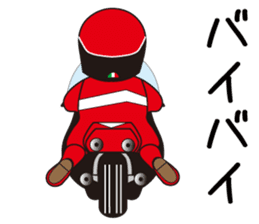 Biker that any age with a boy of heart sticker #11092065