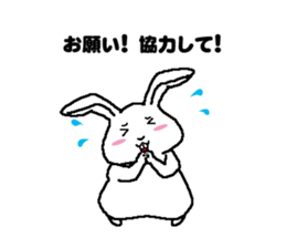 Diet of fat rabbit sticker #11092123