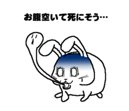 Diet of fat rabbit sticker #11092128