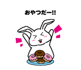 Diet of fat rabbit sticker #11092130