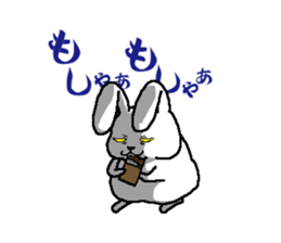 Diet of fat rabbit sticker #11092138