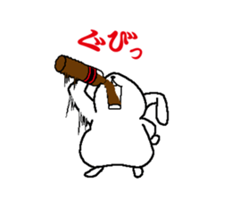 Diet of fat rabbit sticker #11092141