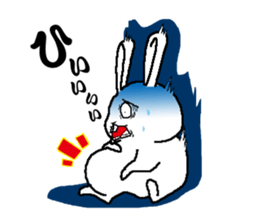Diet of fat rabbit sticker #11092146