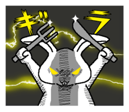 Diet of fat rabbit sticker #11092147