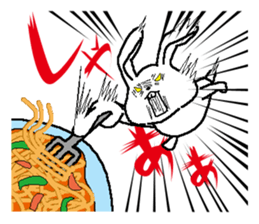 Diet of fat rabbit sticker #11092148