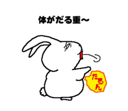 Diet of fat rabbit sticker #11092154