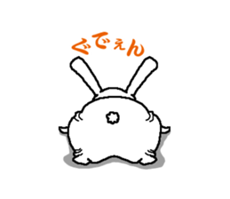 Diet of fat rabbit sticker #11092155