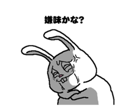 Diet of fat rabbit sticker #11092156