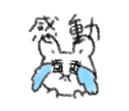 Full stomach rabbit sticker #11092213