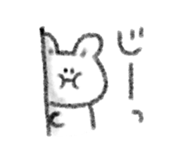 Full stomach rabbit sticker #11092223