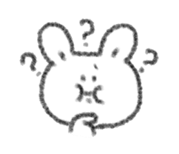 Full stomach rabbit sticker #11092224