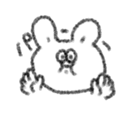 Full stomach rabbit sticker #11092228