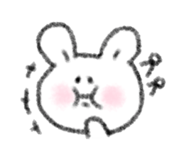 Full stomach rabbit sticker #11092233