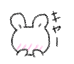 Full stomach rabbit sticker #11092234