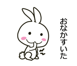 blanc rabbit sticker #11092733