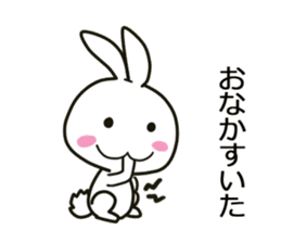 blanc rabbit sticker #11092733