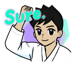 KARATE CLUB (I tried.) English Version sticker #11093084