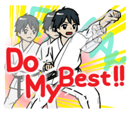 KARATE CLUB (I tried.) English Version sticker #11093105