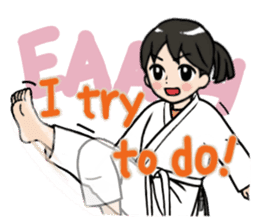 KARATE CLUB (I tried.) English Version sticker #11093106
