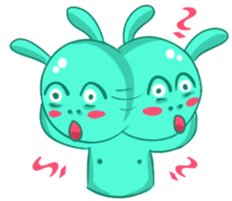 A Cool Piggy-Rabbit named Buabua sticker #11093122