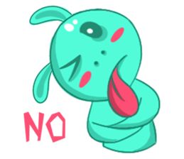 A Cool Piggy-Rabbit named Buabua sticker #11093123