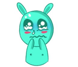 A Cool Piggy-Rabbit named Buabua sticker #11093125