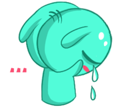 A Cool Piggy-Rabbit named Buabua sticker #11093127