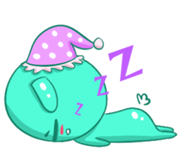 A Cool Piggy-Rabbit named Buabua sticker #11093131