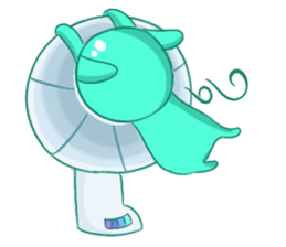 A Cool Piggy-Rabbit named Buabua sticker #11093135