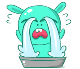 A Cool Piggy-Rabbit named Buabua sticker #11093139