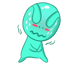 A Cool Piggy-Rabbit named Buabua sticker #11093144