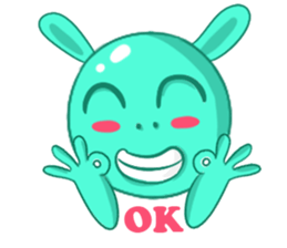 A Cool Piggy-Rabbit named Buabua sticker #11093146