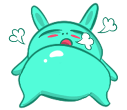 A Cool Piggy-Rabbit named Buabua sticker #11093149