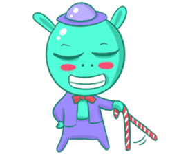 A Cool Piggy-Rabbit named Buabua sticker #11093157